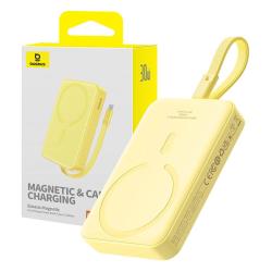 Baseus Powerbanka Magnetic Mini 10000mAh 30W MagSafe (žlutá)