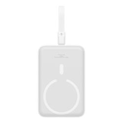 Baseus Powerbanka Magnetic Mini 10000mAh, Lightning 20W MagSafe (bílá)