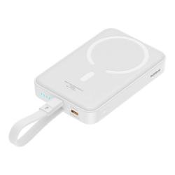 Baseus Powerbanka Magnetic Mini 10000mAh, Lightning 20W MagSafe (bílá)