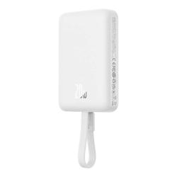 Baseus Powerbanka Magnetic Mini 10000mAh, Lightning 20W MagSafe (bílá)