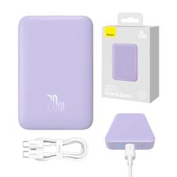 Baseus Powerbanka Magnetic Mini 10000mAh 20W MagSafe (fialová)