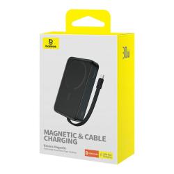 Baseus Powerbanka Magnetic Mini 10000mAh, USB-C 30W MagSafe (černá)