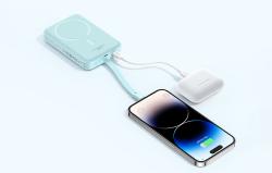 Baseus Powerbanka Magnetic Mini 10000mAh, USB-C 30W MagSafe (modrá)