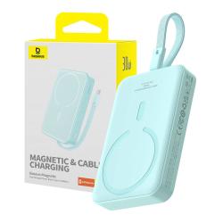Baseus Powerbanka Magnetic Mini 10000mAh, USB-C 30W MagSafe (modrá)