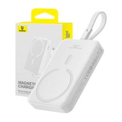 Baseus Powerbanka Magnetic Mini 10000mAh, USB-C30W MagSafe (bílá)