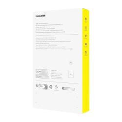 Baseus Průhledné pouzdro iPhone 15 + tvrzené sklo