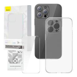 Baseus Průhledný kryt a sada tvrzeného skla Corning pro iPhone 12 Pro