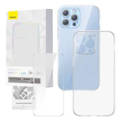 Baseus Průhledný kryt a sada tvrzeného skla Corning pro iPhone 13 Pro
