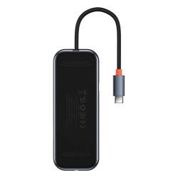 Baseus Rozbočovač 5v1 řady AcmeJoy USB-C na 2xUSB 3.0 + USB 2.0 + USB-C PD + RJ45 (tmavě šedý)