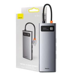 Baseus Rozbočovač 9v1 Metal Gleam Series, USB-C na 3x USB 3.0 + HDMI + USB-C PD + Ethernet RJ45 + microSD/SD + VGA Baseus Rozbočovač 9v1 Metal Gleam Series, USB-C na 3x USB 3.0 + HDMI + USB-C PD + Ethernet RJ45 + microSD/SD + VGA