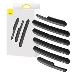 Baseus Sada chráničů dveří T-Space pro Tesla v balení po 6 kusech (černá)