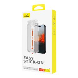 Baseus Safírové tvrzené sklo 0,3 mm pro iPhone 15