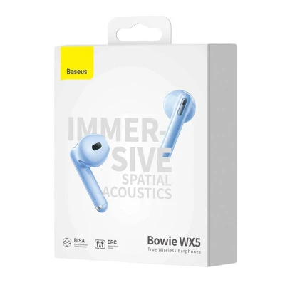 Baseus Sluchátka TWS Bowie WX5 (modrá)