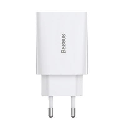 Baseus Speed Mini Quick Charger bílá USB-C PD 3A 20W nabíječka