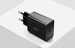 Baseus Speed Mini Quick Charger, USB-C, PD, 3A, 20W (černá)