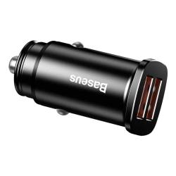 Baseus Square Car Charger 2xUSB QC3.0 5A 30W - černá