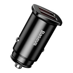 Baseus Square Car Charger 2xUSB QC3.0 5A 30W - černá