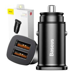 Baseus Square Car Charger 2xUSB QC3.0 5A 30W - černá
