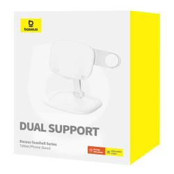 Baseus Stojan na tablet/telefon Seashell Series White