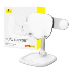 Baseus Stojan na tablet/telefon Seashell Series White