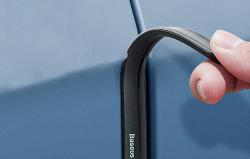 Baseus Sada chráničů dveří T-Space pro Tesla v balení po 6 kusech (černá)