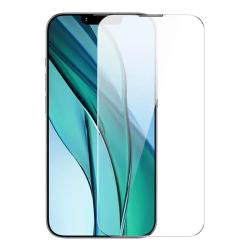 Baseus Tvrzené sklo Corning pro iPhone 13/13 Pro/14 se zabudovaným prachovým filtrem