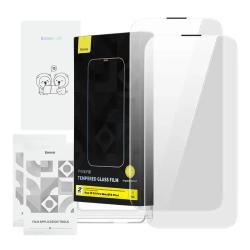 Baseus Tvrzené sklo Corning pro iPhone 13 Pro Max/14 Plus se zabudovaným prachovým filtrem Baseus Tvrzené sklo Corning pro iPhone 13 Pro Max/14 Plus se zabudovaným prachovým filtrem