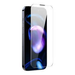 Baseus Tvrzené sklo Corning pro iPhone 14 Pro se zabudovaným prachovým filtrem