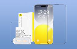 Baseus Tvrzené sklo Crystalline Anti-Glare iPhone 15 Plus