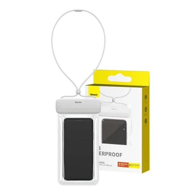 Baseus Vodotěsné pouzdro na telefon AquaGlide (bílé)