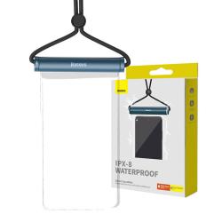 Baseus Vodotěsné pouzdro na telefon AquaGlide s cylindrickým posuvným zámkem (modré)