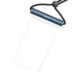 Baseus Vodotěsné pouzdro na telefon AquaGlide s cylindrickým posuvným zámkem (modré)