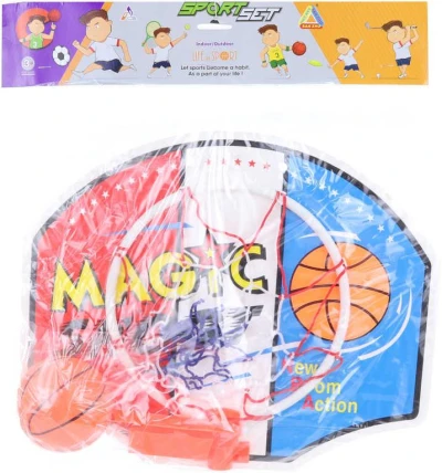 Basketbalový set doska 40x33cm s košíkom a loptou na basketbal v sáčku Basketbalový set doska 40x33cm s košíkom a loptou na basketbal v sáčku