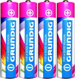 Baterie AAA alkalická mikrotužková LR03 1,5V set 4ks na kartě Grundig Baterie AAA alkalická mikrotužková LR03 1,5V set 4ks na kartě Grundig