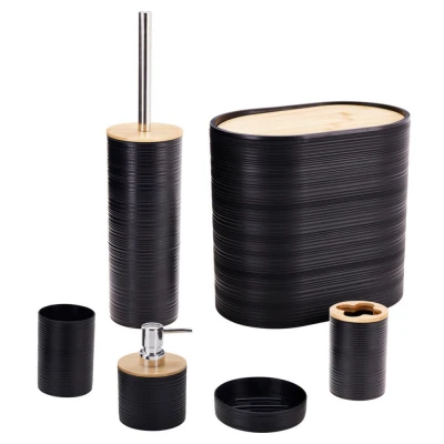 Bathroom Solutions Koupelnové doplňky sada 6 ks černá