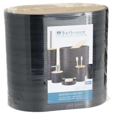 Bathroom Solutions Koupelnové doplňky sada 6 ks černá