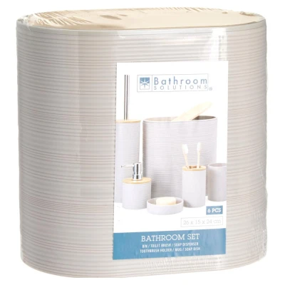 Bathroom Solutions Koupelnové doplňky sada 6 ks šedá