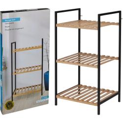 Bathroom Solutions Regál do koupelny bambus 3 police 38 x 32,5 x 70 cm