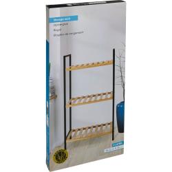 Bathroom Solutions Regál do koupelny bambus 3 police 38 x 32,5 x 70 cm