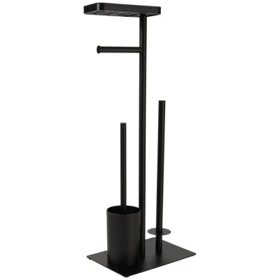 Bathroom Solutions WC sada kov/plast 26 × 18 × 68 cm černá