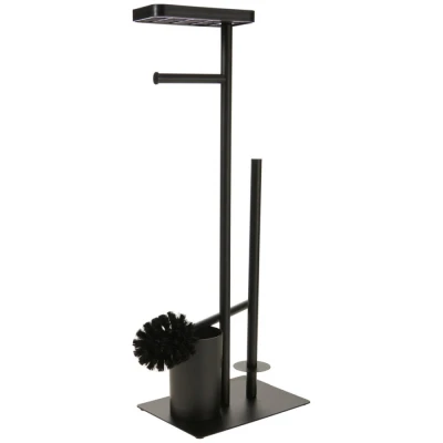 Bathroom Solutions WC sada kov/plast 26 × 18 × 68 cm černá