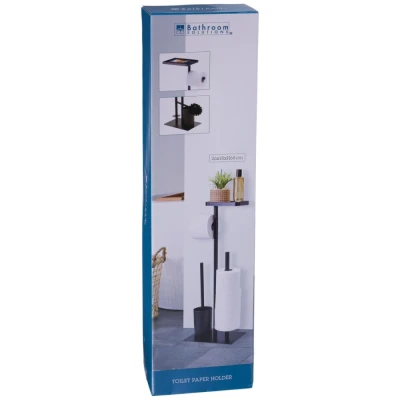 Bathroom Solutions WC sada kov/plast 26 × 18 × 68 cm černá