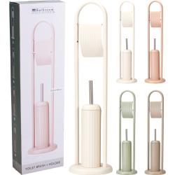 Bathroom Solutions WC sada ve stojanu 80 cm bílá