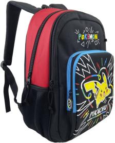 Batoh dětský školní velký Pokémon Pikachu černý na záda