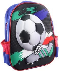 Batoh klučičí 3D motiv fotbal 28x33x8cm na zip Batoh klučičí 3D motiv fotbal 28x33x8cm na zip