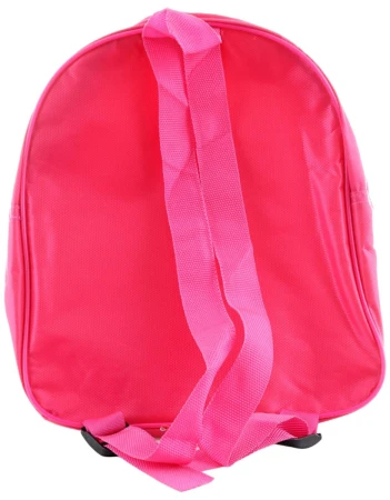 Batůžek dívčí růžový 1 kapsa na zip 23x27x8cm