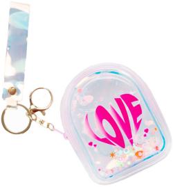 Batůžek Glamour přívěsek holografický se třpytkami na klíče mini klíčenka Batůžek Glamour přívěsek holografický se třpytkami na klíče mini klíčenka
