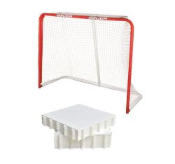 Bauer Deluxe Rec Steel Goal 54 branka + Hockey Revolution Hockey Tiles puzzle (8 ks) Bauer Deluxe Rec Steel Goal 54 branka + Hockey Revolution Hockey Tiles puzzle (8 ks)