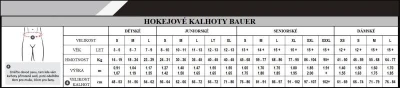 Bauer Vapor FlyLite S25 SR seniorské kalhoty
