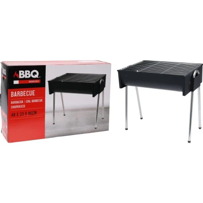 Bbq Gril na dřevěné uhlí hranatý 44 x 32 cm
